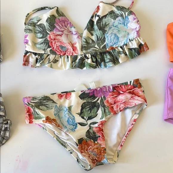 Bundle of 3 bathing suitsFloral and Plaid Bikini Set - Picture 3 of 7